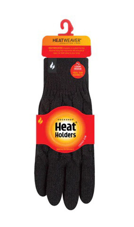 Picture of BSGH761SMBLK-GIRLS/LADIES HEAT HOLDERS THERMAL GLOVES